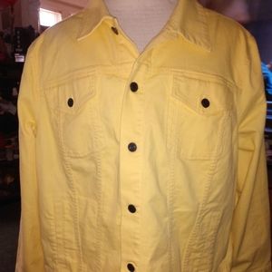 Womans plus yellow jacket